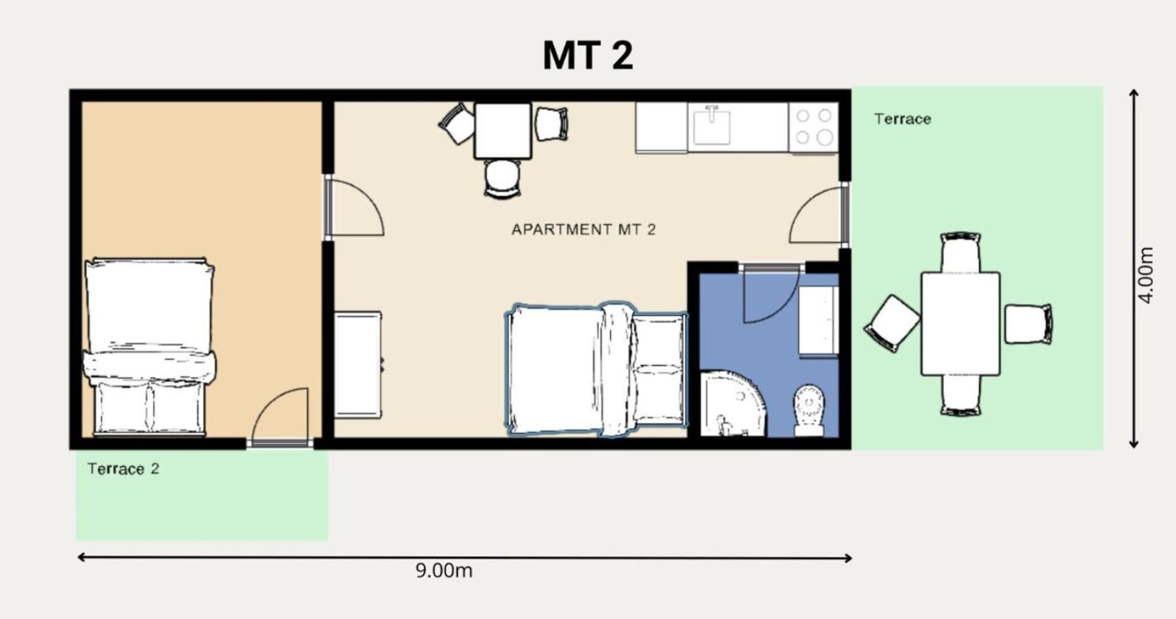 Studio Apartments Mt Smrika Bagian luar foto