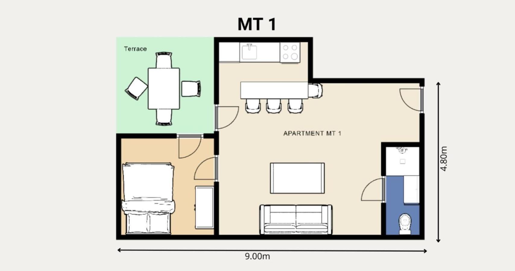 Studio Apartments Mt Smrika Bagian luar foto